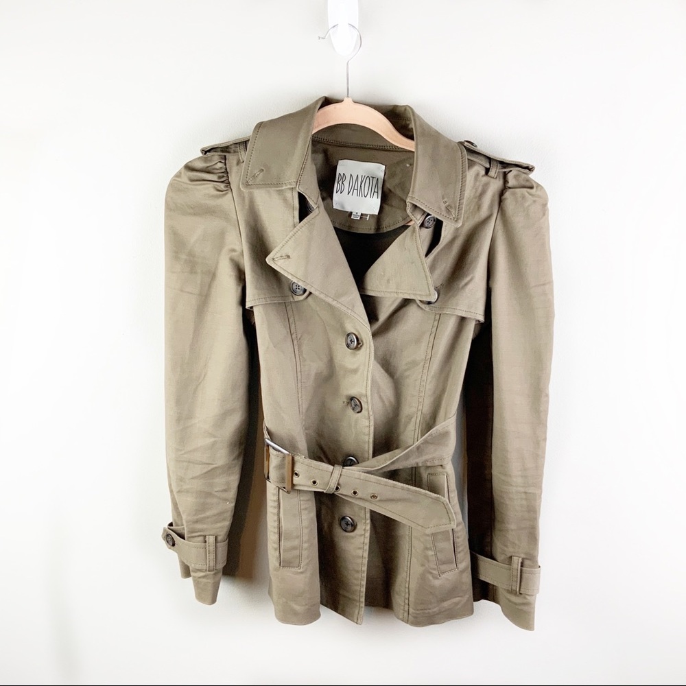 BB Dakota Button Down Brown Coat